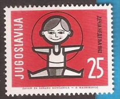 1962  1025  JUGOSLAVIJA  WOCHE DES KINDERS MNH - Neufs