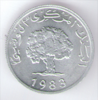 TUNISIA 5 MILLIM 1983 - Túnez
