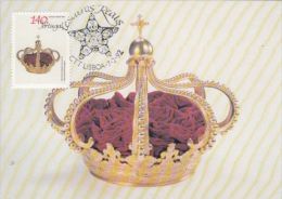 PORTUGAL ROYAL JEWELRY, CROWN, CM, MAXICARD, CARTES MAXIMUM, 1992, PORTUGAL - Maximumkaarten