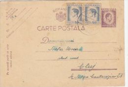 KING MICHAEL STAMPS, PC STATIONERY, ENTIER POSTAL, 1946, ROMANIA - Briefe U. Dokumente