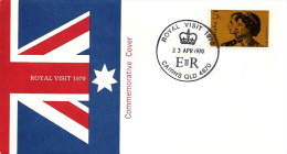 AUSTRALIA  FDC ROYAL VISIT 5 CENTS STAMP QEII DATED 11-04-1970 GRAFTON NSW CTO SG? READ DESCRIPTION !! - Covers & Documents