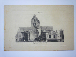 BRULON  (Sarthe)  :  Eglise Et  Ecole Des  FILLES - Brulon