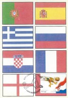 CARTE MAXIMUM - MAXICARD - MAXIMUM CARD - PORTUGAL - EURO 2004 - GROUPE B - CROATIE - DRAPEAU - Maximumkaarten