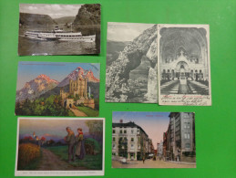 6 Cartes Wiesbaden Inneres Der Ring Kirche-bateau Barbarossa-hohenschwangau Etc..-augsburg-fischbacha U-herr!gib Uns Uns - Collections & Lots