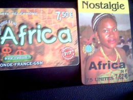 Télécartse Prépayées Africa,  7,62€ 2004 Et 2005 - Non Classés