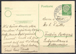 Deutschland Ganzsache 1955 Michel P 26 10 Pf. Heuss Sonderstempel Bad Homburg Magen-Darm-Galle-Stoffwechsel 20.11.56 P26 - Cartoline - Usati