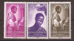 FPOOSTV344-FTL4157TRT.Guinea Guinee. PREFECTURA APOSTOLICA EN FERNANDO POO.1955( Ed 344/46**) Sin Charnela LUJO - Teologi