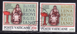 CITTÀ DEL VATICANO VATICAN VATIKAN 1981 VIRGILIO BIMILLENARIO VIRGILIANO SERIE COMPLETA COMPLETE SET USATA USED OBLITERE - Used Stamps