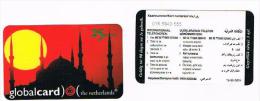 OLANDA (NETHERLANDS) -  THE NETHERLANDS  (REMOTE)   - GLOBALCARD: MOSQUE    -  USED  -  RIF. 4973 - [3] Sim Cards, Prepaid & Refills