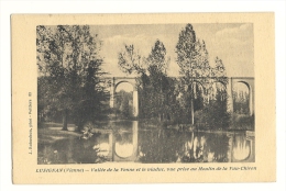 Cp, 86, Lusignan, Vallée De La Vonne Et Le Viaduc, Vue Prise Au Moulin De La Vau-Chiron, écrite - Lusignan