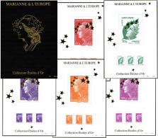 Coffret Marianne Et L'Europe "étoile D'or", Luxe ** , Sous Blister D'origine. - Zonder Classificatie