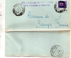 1944 LETTERA  CON ANNULLO S. GIOVANNI PERSICETO BOLOGNA - Marcophilia