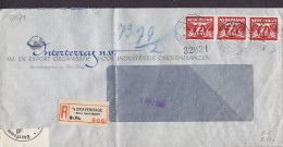 Netherlands Registered Recommandé ´s GRAVENHAGE Prins Hendrikplein 1943 Cover Brief Oberkommando Der Wehrmacht Zensur - Briefe U. Dokumente