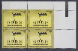 2012.60 CUBA 2012 MNH BLOQUE 4 . ERROR DE PERFORACION. PERFORATION ERROR. WHITHOUT COLORS . CONGRESO NACIONAL AFRICANO. - Imperforates, Proofs & Errors