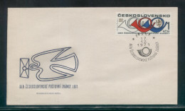 CZECHOSLOVAKIA FDC 1976 NATIONAL PHILATELIC EXPO POSTHORN DOVE LETTER - FDC