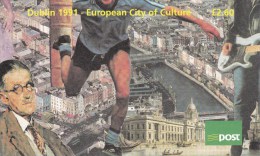 IRLANDE - 1991 - CARNET "DUBLIN - CITY OF CULTURE" - MUSIQUE FOOTBALL - Cuadernillos