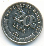 ERROR , CROATIA 20 LIPA 1993 , FILLED A - Kroatien