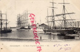 59 - DUNKERQUE -  LE BASSIN FREYCINET ET LES DOCKS - CARTE PRECURSEUR - Dunkerque