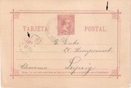 CUBA: Entero Postal Alfonso XIII, 1890, CIRCULADA - 1850-1931