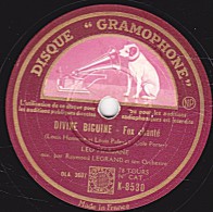 78 Trs - DISQUE "GRAMOPHONE" K-8530 - état TB - LEO MARJANE - DIVINE BIGUINE - L'ARC-EN-CIEL - 78 T - Disques Pour Gramophone