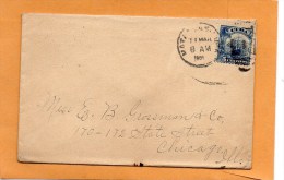 Cuba 1901 Cover Mailed To USA - Storia Postale