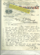 39 - Jura - SALINS - Facture PLANCHE - Fabrique De Sacs En Papier - Papier D'emballage - 1923 - 1900 – 1949