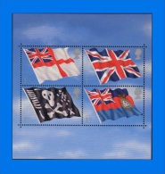 GB 2001-0003, Centenary Of Royal Navy Submarine Service (Flags), MNH MS - Blocs-feuillets
