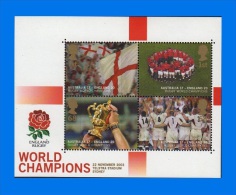 GB 2003-0004, England's Victory In Rugby World Cup Championship Australia, MNH MS - Blocchi & Foglietti