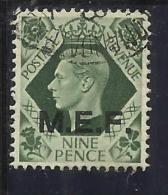 COLONIE OCCUPAZIONI STRANIERE MEF 1943 - 1947 M.E.F. 9 P USED - Occ. Britanique MEF