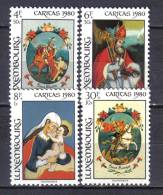 FRZ467 - LUSSEMBURGO 1980 , Serie N. 968/971  ***  Natale Christmas Caritas - Ungebraucht