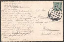 BuM1243 - Böhmen Und Mähren (1939) Praha 22 (czech. Postmark) Postcard: Prague Castle, Tariff: 50h (stamp: M.R.Stefanik) - Briefe U. Dokumente