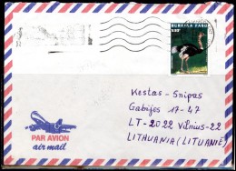 BURKINA FASO Postal History Envelope Air Mail BF 008 Fauna Birds - Burkina Faso (1984-...)