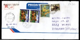 BURKINA FASO Postal History Envelope Air Mail BF 012 Fauna Lions Crocodile - Burkina Faso (1984-...)