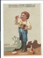 Chocolat Louit, Exposition De Bordeaux, Diplôme D'honneur, Enfant, Garçon, Toilette, 11,5x8, Dos Imprimé, 2 Photos # - Louit