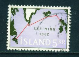 ICELAND - 1962 Submarine Cable 5k Used (stock Scan) - Usati