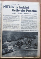 Magazine Avec Article "En Mai 1940, Hitler A Habité Brûly-de-Pesche (Couvin)" 1961 - 1939-45