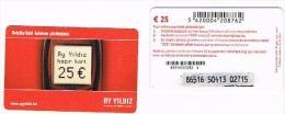 BELGIO (BELGIUM) - AY YILDIZ (GSM RECHARGE)  -   25   - USED ° -  RIF. 5082 - [2] Prepaid & Refill Cards