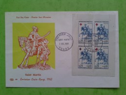 N° 1279a (*)  Bloc De 4 Sur Enveloppe. TB. Cote 300 € - Used Stamps