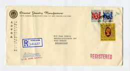 1985 Hong Kong Luftpost R - Brief $2, $ 5 MI 399, 400 Gest. TSIM SHA TSUI - Storia Postale