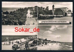 Delcampe - AK Zinnowitz Auf Usedom, Promenade, Musikpavillon, Sportanlage Am Strand, Mecklenburg-Vorpommern - Zinnowitz