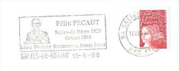 CACHET OBLITERATION FLAMME EMA SALIES DE BEARN FELIX PECAUT NORMALE SUP JEUNES FILLES ENVELOPPE 22X11 - Prêts-à-poster:Stamped On Demand & Semi-official Overprinting (1995-...)