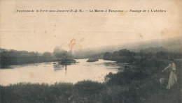( CPA 77 )  La Marne à TANQUEUX  /  Passage De L' Abeille  -  Environs De La Ferté-sous-Jouarre - - Roissy En Brie