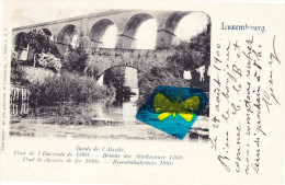 LUXEMBOURG - Bords De Alzette - Pont De L'Enceinte De 1360 Et Pont Du Chemin De Fer 1860 - Carte Circulée 1900 - Esch-sur-Alzette