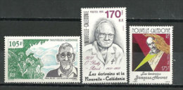 Ecrivains Néo-Calédoniens.   3 T-p Neufs **. Côte 13.00 € - Unused Stamps