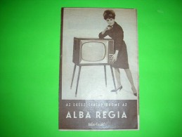 Television Shop,TV Store, Alba Regia,advertising Sheet,magazine Reklame,Hungary,vintage - Televisie