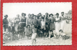 Carte Photo : 62 - Berck : Photo D'un Important Groupe Sur La Plage - Berck