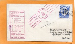 Tin Can Mail Tonga 1934 Cover Mailed To USA - Tonga (...-1970)