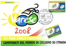 151 - Poste Italiane Filatelia - 22.9.2008 Varese Campionati Del Mondo Di Ciclismo Su Strada - Other & Unclassified