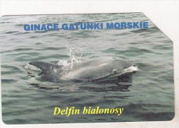 Poland Old Used Phonecard - Dolphin - Delfines