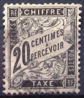 FRANCE               TAXE   N° 17             OBLITERE - 1859-1959 Used